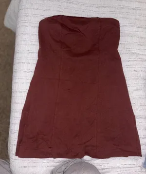 Free People Strapless Linen Dress thumbnail 1