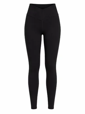 Aerie OFFLINE Real Me Black Crossover 7/8 Leggings M thumbnail 2