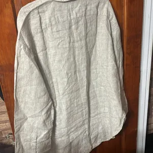 Banana Republic - Oversized Linen Shirt - M - Natural thumbnail 7