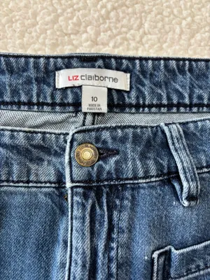 Vintage 90s Liz Claiborne Patch Pocket Denim A-Line Midi Skirt size 10 #denim #midi thumbnail 3