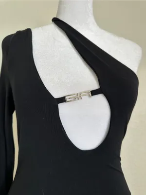 I.AM.GIA Silene One Shoulder Cut Out Ring Detail Bodycon Mini Dress in Black S thumbnail 11