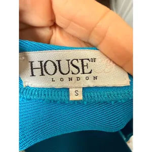House of CB‎ Klara Cornflower Blue Bandage Midi Dress Cut Out Mock Neck Small thumbnail 6