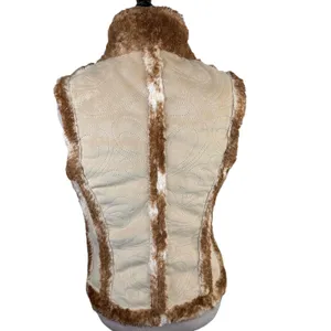 Ariat Brown Quilted Zippered Front Vest Size Medium thumbnail 5