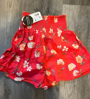 Floral Flower Shorts Multi Size XS thumbnail 1