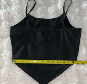SheIn NWOT Black Paisley Print Bandana Cami Top thumbnail 4