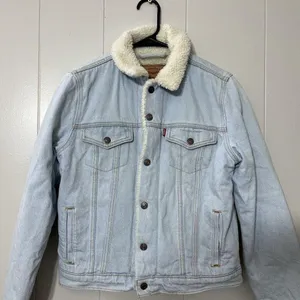 Levi Strauss Levis Denim Jean Jacket Trucker Womens Small thumbnail 2