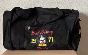 Disney Black Duffel Bag with Red and Yellow Accents thumbnail 1