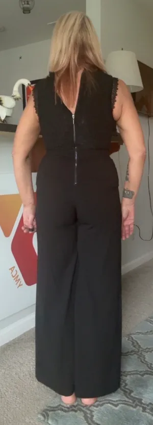 Kensie Elegant Black Lace Jumpsuit thumbnail 10