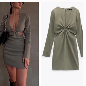 ZARA Green Mini Dress thumbnail 3