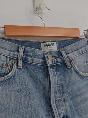 AGOLDE Micah Short Swapmeet Distressed Denim Cutoff Shorts Size 26 thumbnail 4