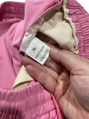 Boutique Wide Leg Cargo Pants Pink Size XL Y2K Rave Summer Retro Coastal Casual Minimalis thumbnail 3