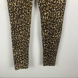 WE The‎ Free Belle Animal Print Cropped Skinny Jeans Sz 26 Leopard thumbnail 6