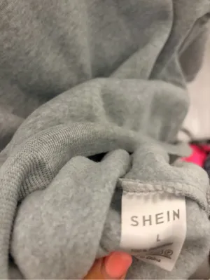 SHEIN Gray Crewneck Sweatshirt with Pink Los Angeles Graphic thumbnail 6