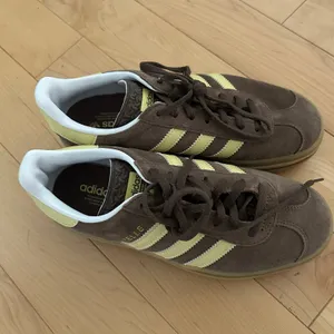 Adidas Gazelle Platform Brown Yellow Bold Sneakers Size 6.5 thumbnail 4