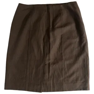 Ann Taylor 6P Brown Wool Blend Pencil Skirt Preppy Office Academia thumbnail 3