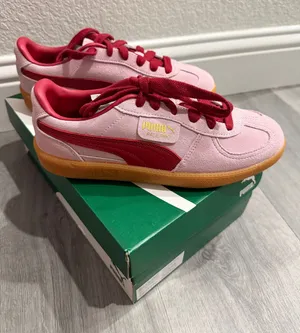 Puma Palermo Rose Mauve Dark Crimson Pink Suede Sneakers thumbnail 1