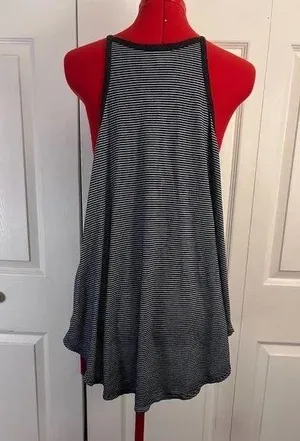 Spaghetti Strap Stripe Hi Lo Tank Top L thumbnail 2