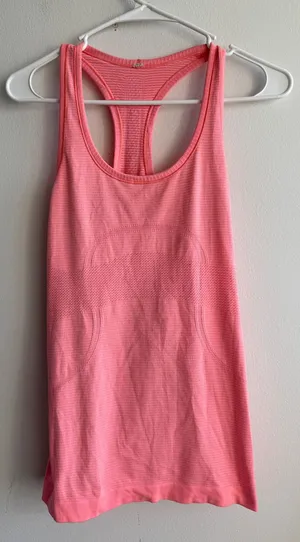 Lululemon Swiftly Tech Racerback Tank Top Pink Heathered Activewear Size 6 thumbnail 1