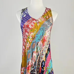 $585 NWOT Johnny Was Treble Bias Floral Sleeveless Maxi Dress Size L Multicolor thumbnail 4