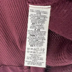 We The Free People Laguna Waffle Knit Top Burgundy Red‎ Long Sleeves Size Medium thumbnail 10