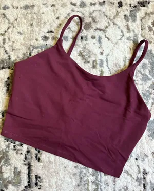 Maroon Brami Crop Tank Top Purple Size M thumbnail 1