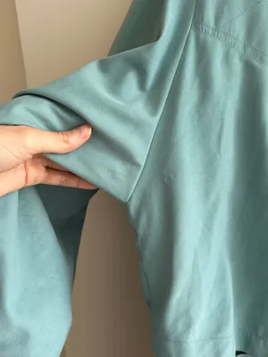 Carina Exclusive Women’s Vintage Turquoise Trench Coat, Size XL thumbnail 4