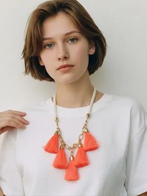 NWT BaubleBar Rope, Chain, & Tassel Necklace thumbnail 1