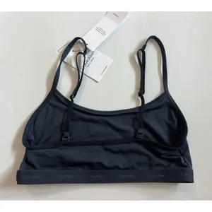 Calvin Klein Form to Body Bralette Size S navy blue Unlined Wireless Stretch NWT thumbnail 4