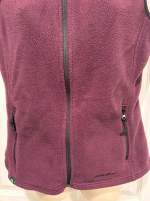 Eddie Bauer Polartec Fleece Vest Women Small Purple Y2K Vintage Zip Pockets thumbnail 1