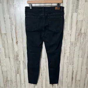 Judy Blue Black Leopard‎ Patch Mid Rise Skinny Fit Jeans Distressed Womens 11/30 thumbnail 5