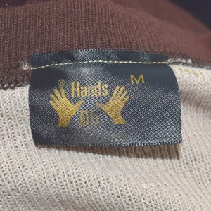 Hands On V Neck‎ Sweater Long Sleeve Stripe Pattern Size M Gray Size M thumbnail 3