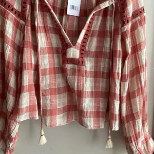 Free People Honey Grove Plaid Top Pink thumbnail 10