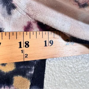 Anthropologie Tabitha Black Pink Floral Print Cardigan Sweater Womens S Buttons thumbnail 2