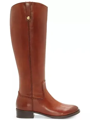 INC Fawne Leather Knee‎ High Boots cognac Brown Size 5.5 thumbnail 2