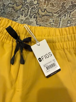 Yellow FIGS Scrub Pants thumbnail 4
