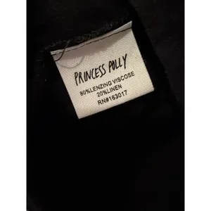 Princess Polly Black Mini Skirt Womens Size 0 Linen Blend A-Line High Waisted thumbnail 3