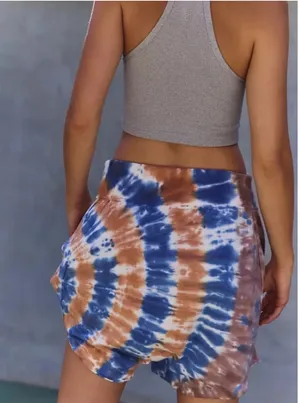 FP Movement by FP Hot Shot Printed Harem Shorts in BDRC in sz M NWT $50R thumbnail 2