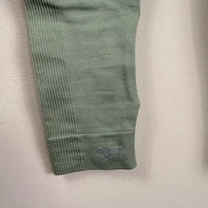 SET Active Seamless‎ High Waist Leggings Sage Green Athleisure Workout Size XS/S thumbnail 3