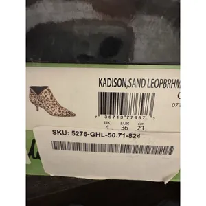 Sam Edelman Kadison leopard print ankle boots Kitten Heel Size 6 Fur thumbnail 8