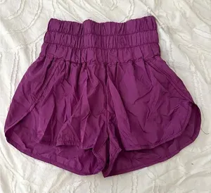FP Movement by Free People Purple Athletic Shorts with Elastic Waistband thumbnail 1