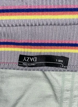 Striped Tank Top Purple Size L thumbnail 3