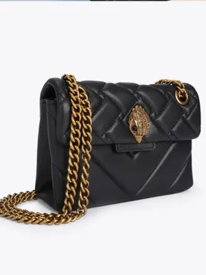Kurt Geiger Mini Kensington Black Leather Crossbody Bag thumbnail 3