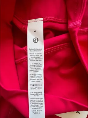 Lululemon Align With Pockets High Rise 25” Mulberry Spark Size 4 NWT thumbnail 6