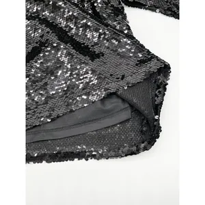 Stacy London Womens Sequin Top Large Disco‎ Party Glam Metallic Sparkle Showgirl thumbnail 7