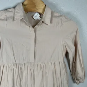 Pomander Place Tuckernuck Sandstone Mabel Maxi Dress‎ Large Pockets Cotton Lined thumbnail 2