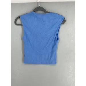 Maeve Womens Tank Top Blue Ribbed Square Neck Sleeveless XS thumbnail 3