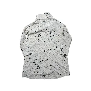 Beau Jours Cream and Black Dalmatian animal print oversized zip up Jacket Small thumbnail 3