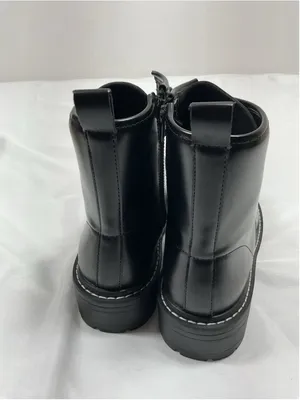 Womans New Ichigo Ankle Combat Boots Black 9.5 M thumbnail 4