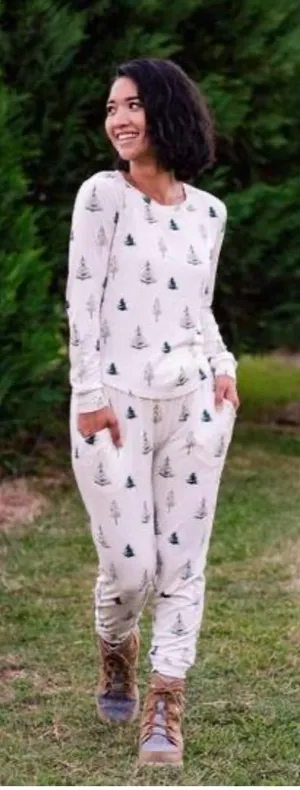 Kyte BABY Women’s Jogger Pajama Set in Tree XL thumbnail 1