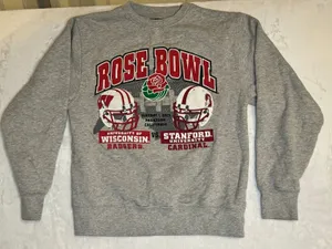 Jansport Badgers Wisconsinnsin Rosebowl 2011‎ Pasadena Crewneck Sweatshirt thumbnail 1